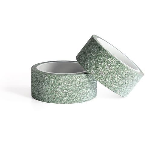 ⁨Taśma samoprzylepna brokatowa zielona 15mm x2m (2szt.) 254022 Galeria Papieru⁩ w sklepie Wasserman.eu
