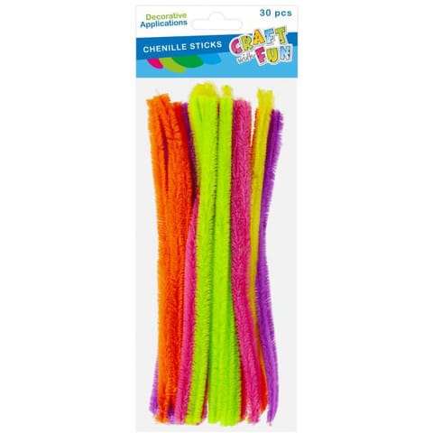 ⁨Druciki kreatywne mix kolorów 30cm op. 30szt. 567266 CRAFT WITH FUN⁩ w sklepie Wasserman.eu