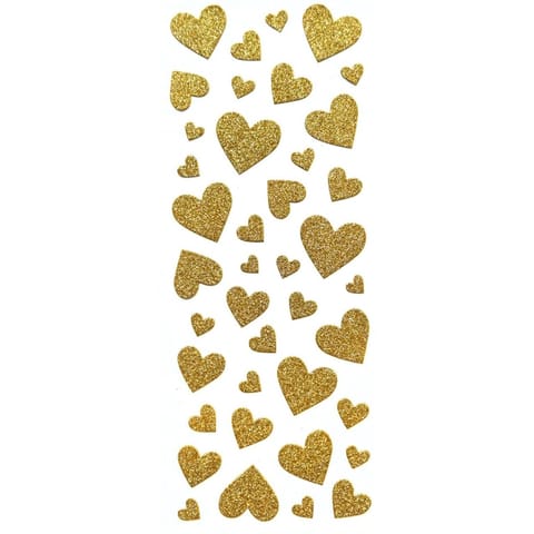 ⁨Naklejki błyszczące SERDUSZKA złote 254054 Galeria Papieru⁩ w sklepie Wasserman.eu