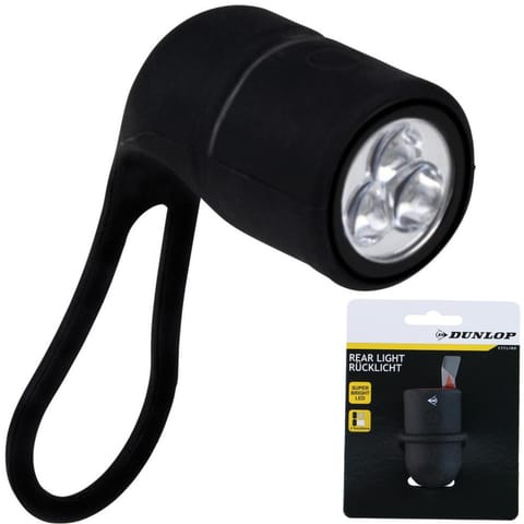 ⁨LAMPKA ROWEROWA NA TYŁ SILIKONOWA DUNLOP⁩ w sklepie Wasserman.eu