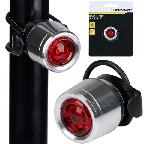 ⁨LAMPKA ROWEROWA NA TYŁ ALUMINIOWA DUNLOP⁩ w sklepie Wasserman.eu