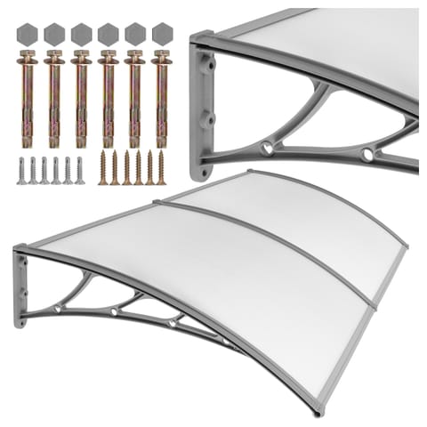 ⁨Daszek nad drzwi MAKO DUO 100x200cm szary⁩ w sklepie Wasserman.eu