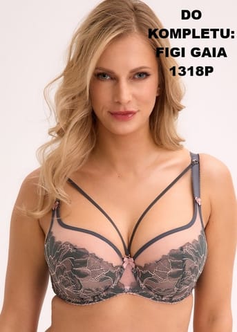 ⁨BIUSTONOSZ GAIA 1318 (kolor grafit- róż, rozmiar 80C)⁩ w sklepie Wasserman.eu
