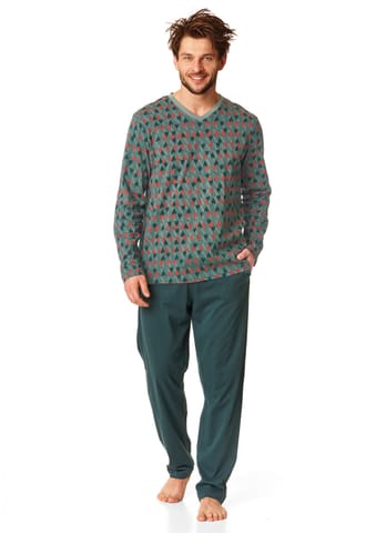 ⁨PIŻAMA KEY MNS-916 B22 (kolor zielony, rozmiar M)⁩ w sklepie Wasserman.eu