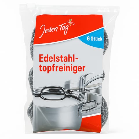 ⁨Jeden Tag Czyścik do Stali Nierdzewnej 6 szt.⁩ w sklepie Wasserman.eu