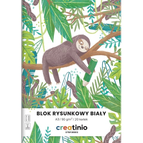 ⁨Blok rysunkowy A3 20k biały CREATINIO 400176664 TOP 2000⁩ w sklepie Wasserman.eu