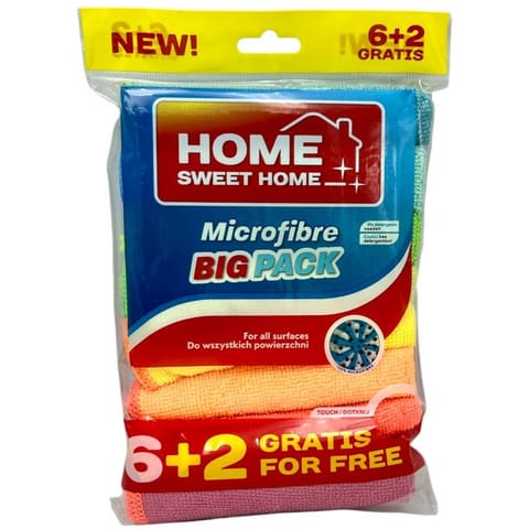 ⁨Ściereczka z mikrofibry uniwersalna 30x30cm (8szt) SPONTEX⁩ w sklepie Wasserman.eu