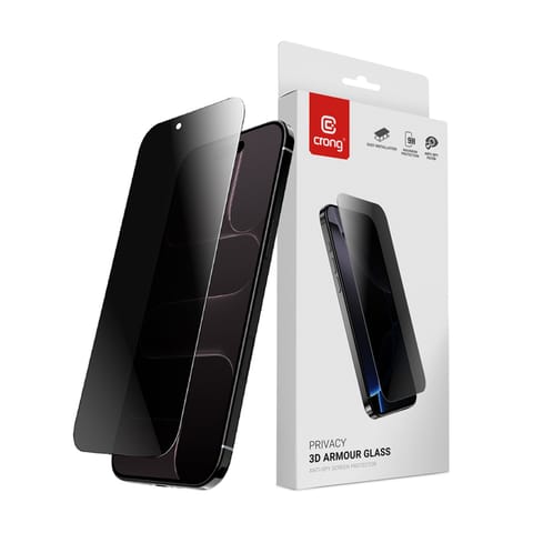 ⁨Crong Privacy 3D Armour Glass - Hartowane szkło prywatyzujące iPhone Air⁩ w sklepie Wasserman.eu