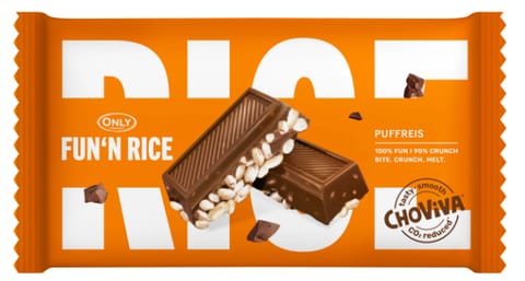 ⁨Only Puffed rice ChoViva Alternatywa dla Czekolady bez Kakao z Ryżem Dmuchanym 100 g⁩ w sklepie Wasserman.eu