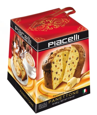 ⁨Piacelli Panettone Classico Tradycyjne Włoskie Ciasto Drożdżowe 500 g⁩ w sklepie Wasserman.eu