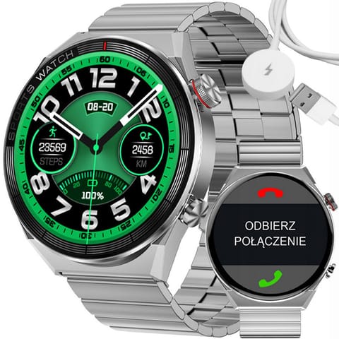 SMARTWATCH MĘSKI Rubicon RNCE99 - WYKONYWANIE POŁĄCZEŃ, ŁADOWANIE BEZPRZEWODOWE (sr046a) w sklepie Wasserman.eu