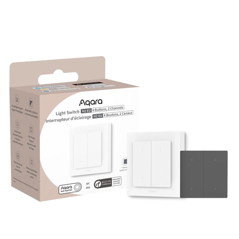 AQARA LIGHT SWITCH H2 EU (4 BUTTONS, 2 CHANNELS) - OFFLINE w sklepie Wasserman.eu