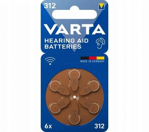 ⁨BATERIE DO APARATU SŁUCHOWEGO VARTA Typ 312 / PR312 / PR41 6szt⁩ w sklepie Wasserman.eu