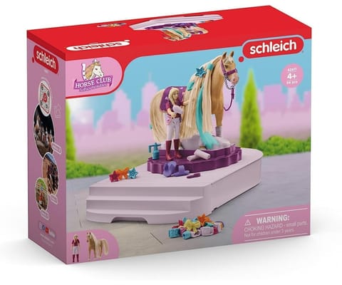⁨Schleich 42617 Obrotowa Stacja Pielęgnacji Koni⁩ w sklepie Wasserman.eu