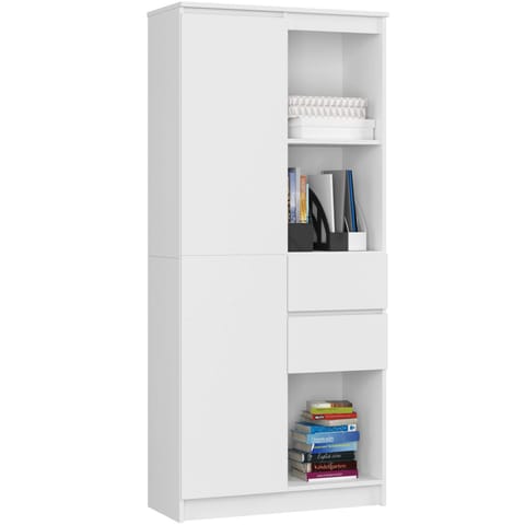 ⁨REGAŁ R15 R80 1D 2SZ CLP PK BIAŁY⁩ w sklepie Wasserman.eu