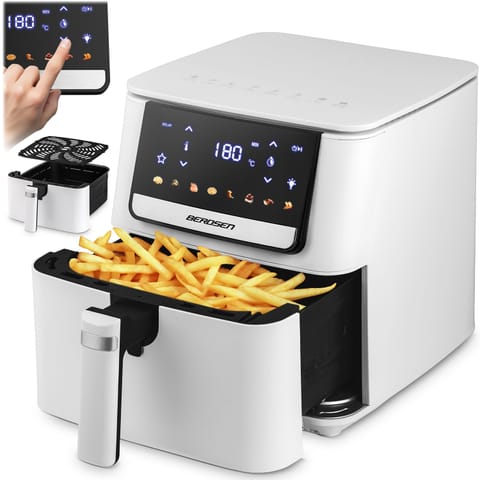 ⁨Frytkownica beztłuszczowa Air fryer Berdsen BD-662 biała⁩ w sklepie Wasserman.eu