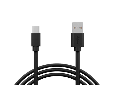 ⁨66-175# Przyłącze usb 2.0 a - usb-c 1,2m czarne (tylko do przesyłania zasilania)⁩ w sklepie Wasserman.eu