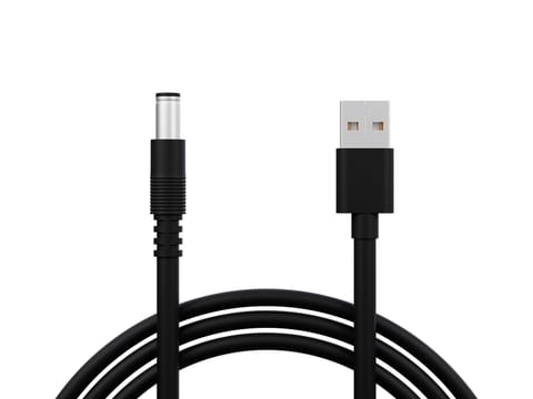 ⁨66-174# Przyłącze usb a - wt dc 2,1/5,5 1,2m czarne⁩ w sklepie Wasserman.eu