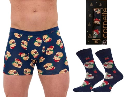 ⁨KOMPLET CORNETTE BS-914/02 TEDDY (kolor granat, rozmiar XXL)⁩ w sklepie Wasserman.eu