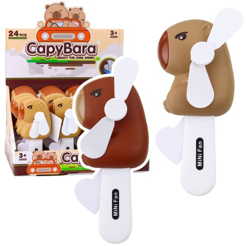 ⁨Wiatraczek Kapibara Ręczny Wentylator Dla Dzieci 14,5cm Mix⁩ w sklepie Wasserman.eu