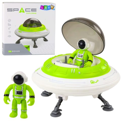 ⁨Statek Kosmiczny Ufo Figurka Astronauty Światła Dźwięki Zielony⁩ w sklepie Wasserman.eu