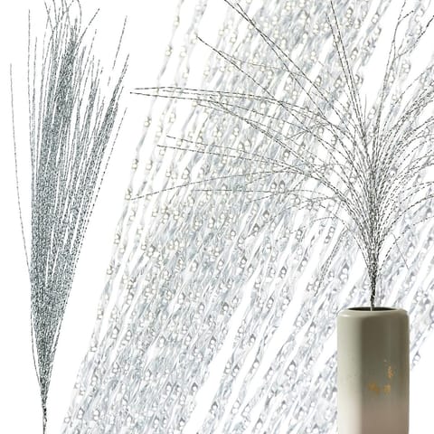 ⁨GAŁĄZKA DEKORACYJNA 117CM SREBRNA⁩ w sklepie Wasserman.eu