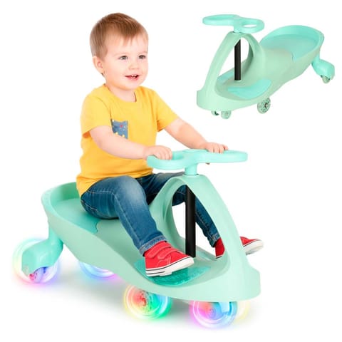 ⁨Jeździk grawitacyjny LED Swing Fix S3 świecące koła miętowy⁩ w sklepie Wasserman.eu