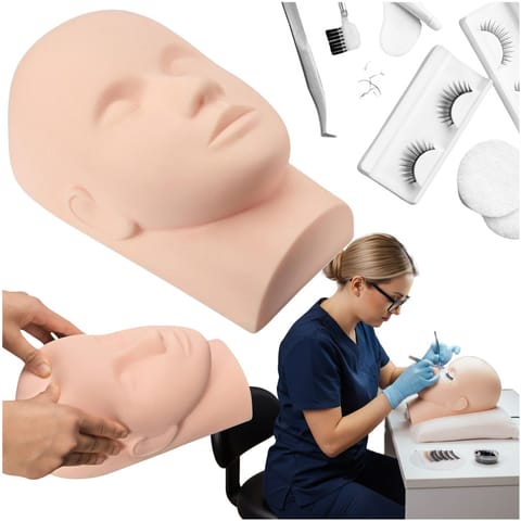 ⁨Head Training head for eyelash extensions⁩ at Wasserman.eu