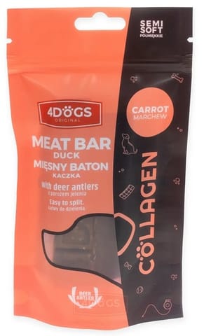 ⁨4DOGS Batony Semi-Soft Marchew i poroże 2szt⁩ w sklepie Wasserman.eu