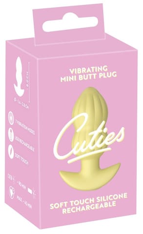 ⁨Cuties Vibrating Plug Yellow⁩ w sklepie Wasserman.eu
