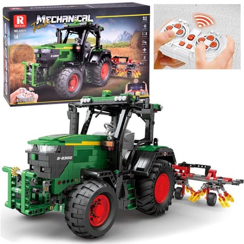 ⁨Klocki konstrukcyjne - Zdalnie sterowany TRAKTOR z bronami 1664-ele ZA5798⁩ w sklepie Wasserman.eu