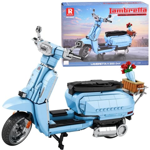⁨Klocki licencjonowane Włoski SKUTER Lambretta V 200 Special 1169-ele ZA5795⁩ w sklepie Wasserman.eu