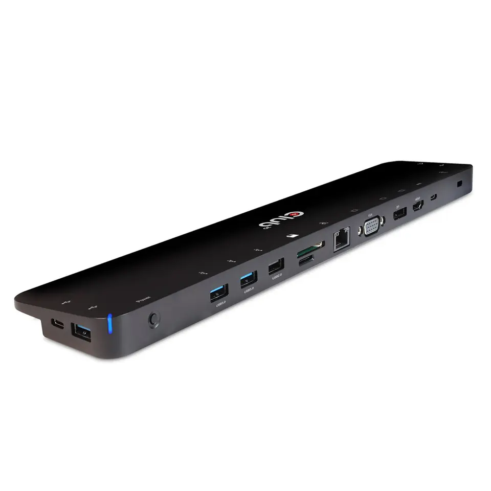 CLUB3D USB Type C 3.2 Gen1 Triple Display Dynamic PD Charging Dock 100W PD Power charger at Wasserman.eu