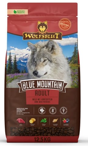 Wolfsblut Dog Blue Mountain venison and forest fruits 12,5kg at Wasserman.eu