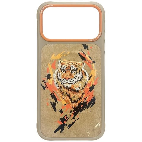 ⁨Etui Nimmy Tygrys MagSafe do iPhone 17   Pro jasnobrązowy⁩ w sklepie Wasserman.eu