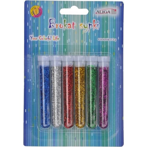 ⁨Brokat sypki bio 3g. 6 kolorów blister GL-036 ALIGA⁩ w sklepie Wasserman.eu