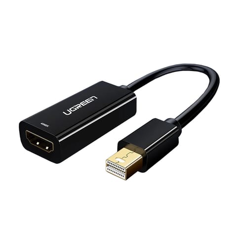 ⁨Adapter przejściówka mini DisplayPort - HDMI FHD 1080p - czarny⁩ w sklepie Wasserman.eu