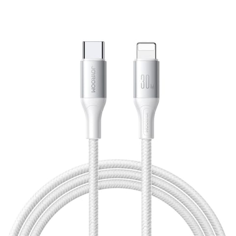 ⁨Kabel przewód USB-C - iPhone Lightning 30W 2m - biały⁩ w sklepie Wasserman.eu