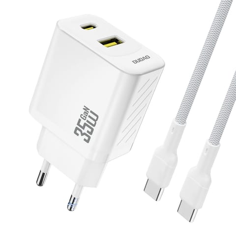 Ładowarka sieciowa z kablem USB-C 1m 35W - biała w sklepie Wasserman.eu