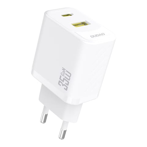 ⁨Ładowarka sieciowa A27 MaxC USB-C USB-A GaN 35W - biała⁩ w sklepie Wasserman.eu