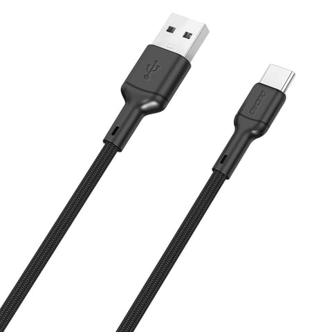 Kabel przewód USB-A - USB-C 5A 1m - czarny w sklepie Wasserman.eu
