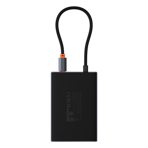 ⁨8w1 HUB adapter HDMI DisplayPort VGA USB-A USB-C - szary⁩ w sklepie Wasserman.eu