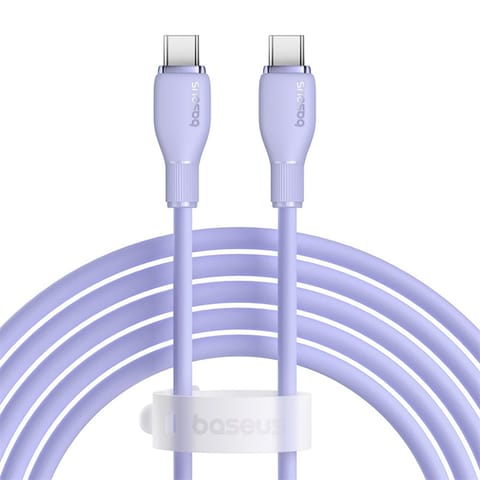 Kabel przewód Pudding USB-C 100W 2m - fioletowy w sklepie Wasserman.eu