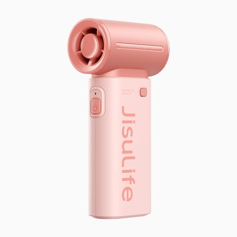 ⁨Mini dmuchawa wiatrak wentylator przenośny USB-C 5000mAh - różowy⁩ w sklepie Wasserman.eu