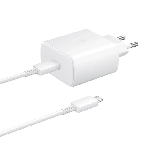 ⁨Ładowarka sieciowa Samsung EP-TA845EWE 45W z kablem USB-C 1.8m - biała⁩ w sklepie Wasserman.eu