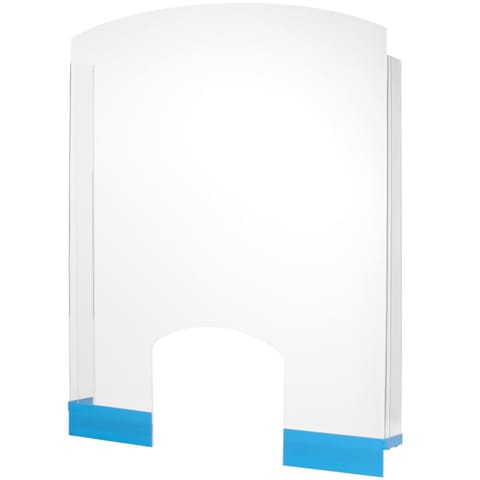 ⁨Osłona ochronna oddzielająca z plexi do recepcji na ladę 850 x 700 mm⁩ w sklepie Wasserman.eu