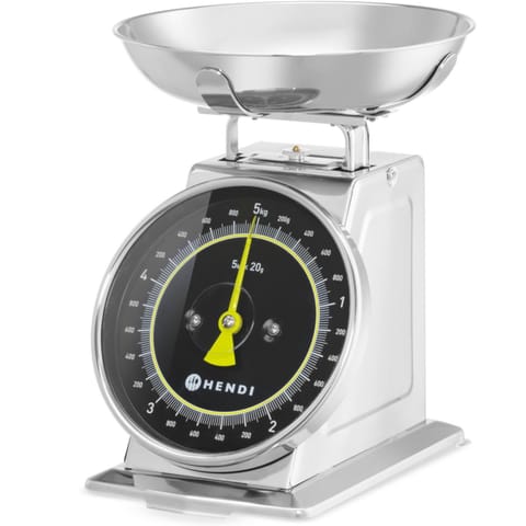 ⁨Waga kuchenna analogowa z szalką STAL 5 kg⁩ w sklepie Wasserman.eu