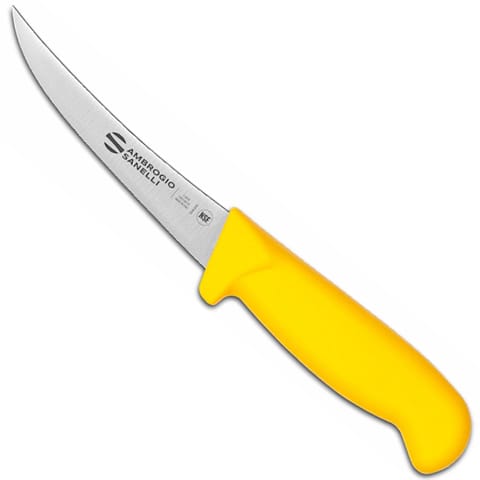⁨Nóż do trybowania trybownik z zakrzywionym ostrzem SUPRA COLORE 130/270 mm - żółty⁩ w sklepie Wasserman.eu