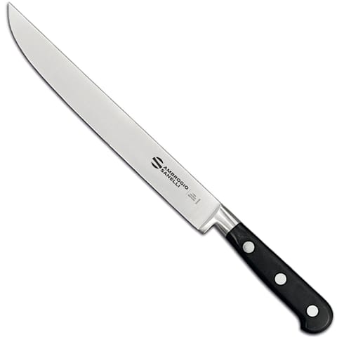 ⁨Nóż do chleba z prostym ostrzem kuty CHEF 230/340 mm⁩ w sklepie Wasserman.eu