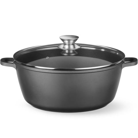 ⁨Garnek z pokrywką z powłoką nieprzywierającą 7.5 l 387x310x130 mm⁩ w sklepie Wasserman.eu